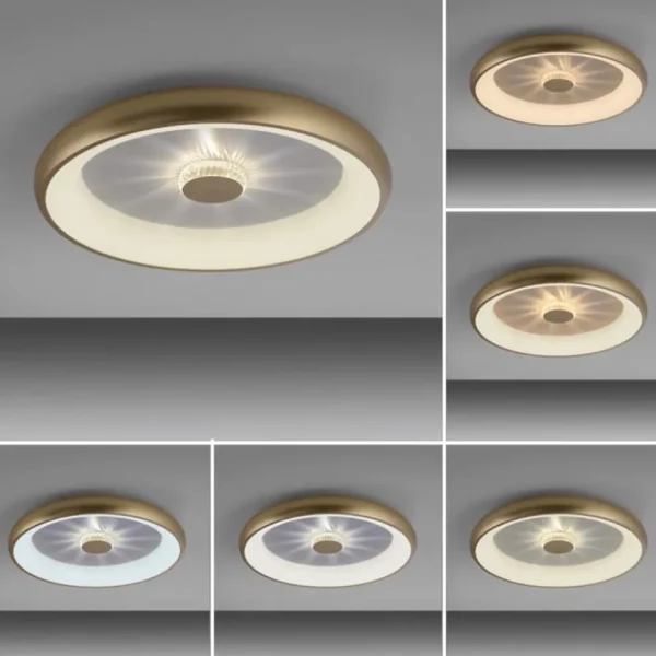 led_plafondlamp_goud_met__3.webp Best Sale Straluma LED plafondlamp goud met kristaleffect