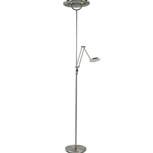 led_vloerlamp_staal_met_u_0-1.webp Best Sale Straluma LED vloerlamp staal met uplighter en leeslamp