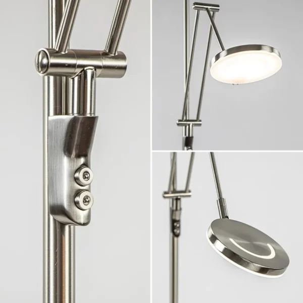 led_vloerlamp_staal_met_u_2-1.webp Best Sale Straluma LED vloerlamp staal met uplighter en leeslamp