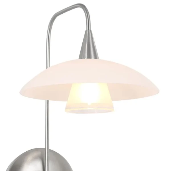 New Straluma LED wandlamp staal met glas inclusief snoer