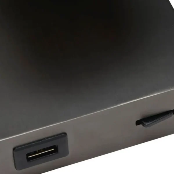 Sale Straluma LED wandspot zwart staal met USB aansluiting