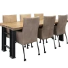 lederen_armstoel_taupe_me_4.webp Hot Straluma Lederen armstoel taupe met zwarte poot en wieltjes