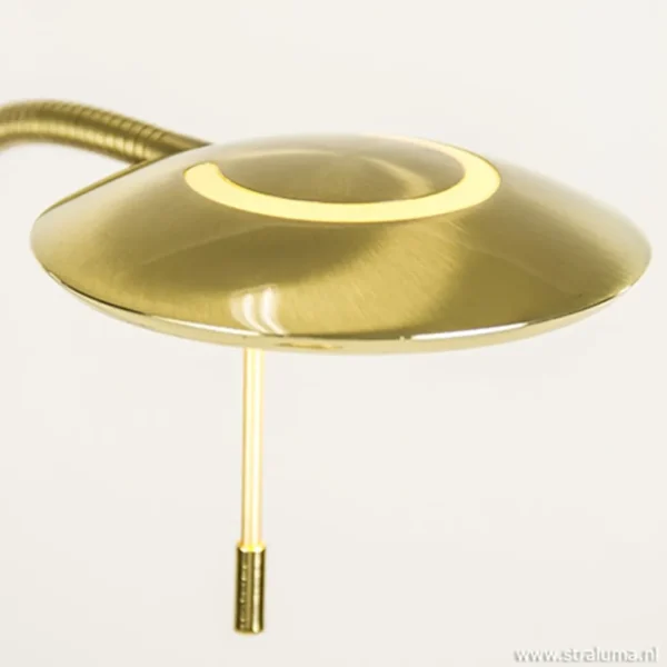 leeslampvloerlamp_led_mes_2.webp Hot Straluma Leeslamp-vloerlamp LED messing dimbaar