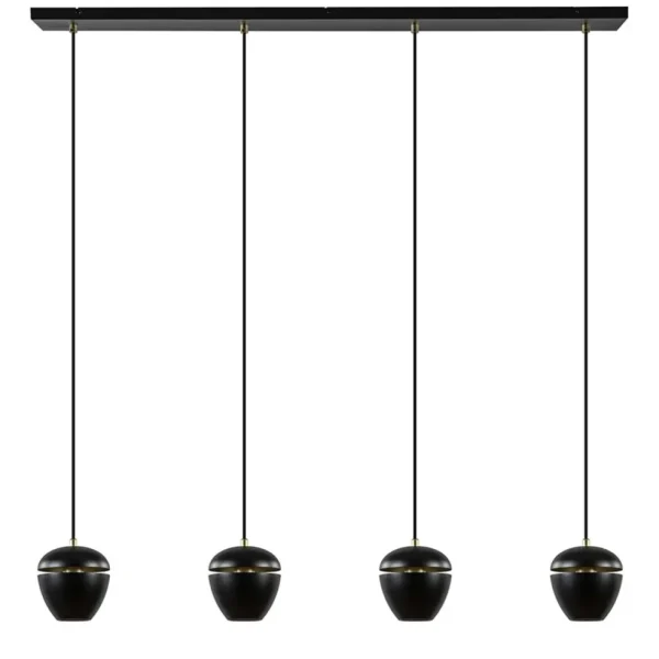 lichts_eettafelhanglamp_m_0-6.webp Discount Straluma 4-Lichts eettafelhanglamp mat zwart met goud