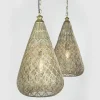 Fashion Straluma 2-Lichts eettafelhanglamp mat goud/zwart oriental