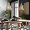 Fashion Straluma 2-Lichts eettafelhanglamp mat goud/zwart oriental
