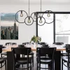 lichts_eettafelhanglamp_r_4-1.webp Outlet Straluma 5-Lichts eettafelhanglamp ringen mat zwart