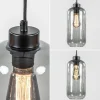 Hot Straluma 3-Lichts eettafelhanglamp smoke glas cilinder