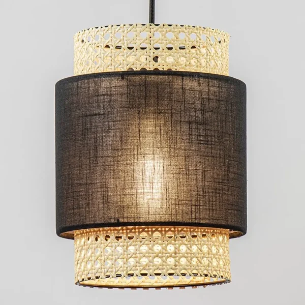 lichts_eettafelhanglamp_w_2.webp Outlet Straluma 3-Lichts eettafelhanglamp webbing met zwart