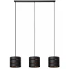 lichts_eettafelhanglamp_z_0.webp Outlet Straluma 3-Lichts eettafelhanglamp zwart met goud
