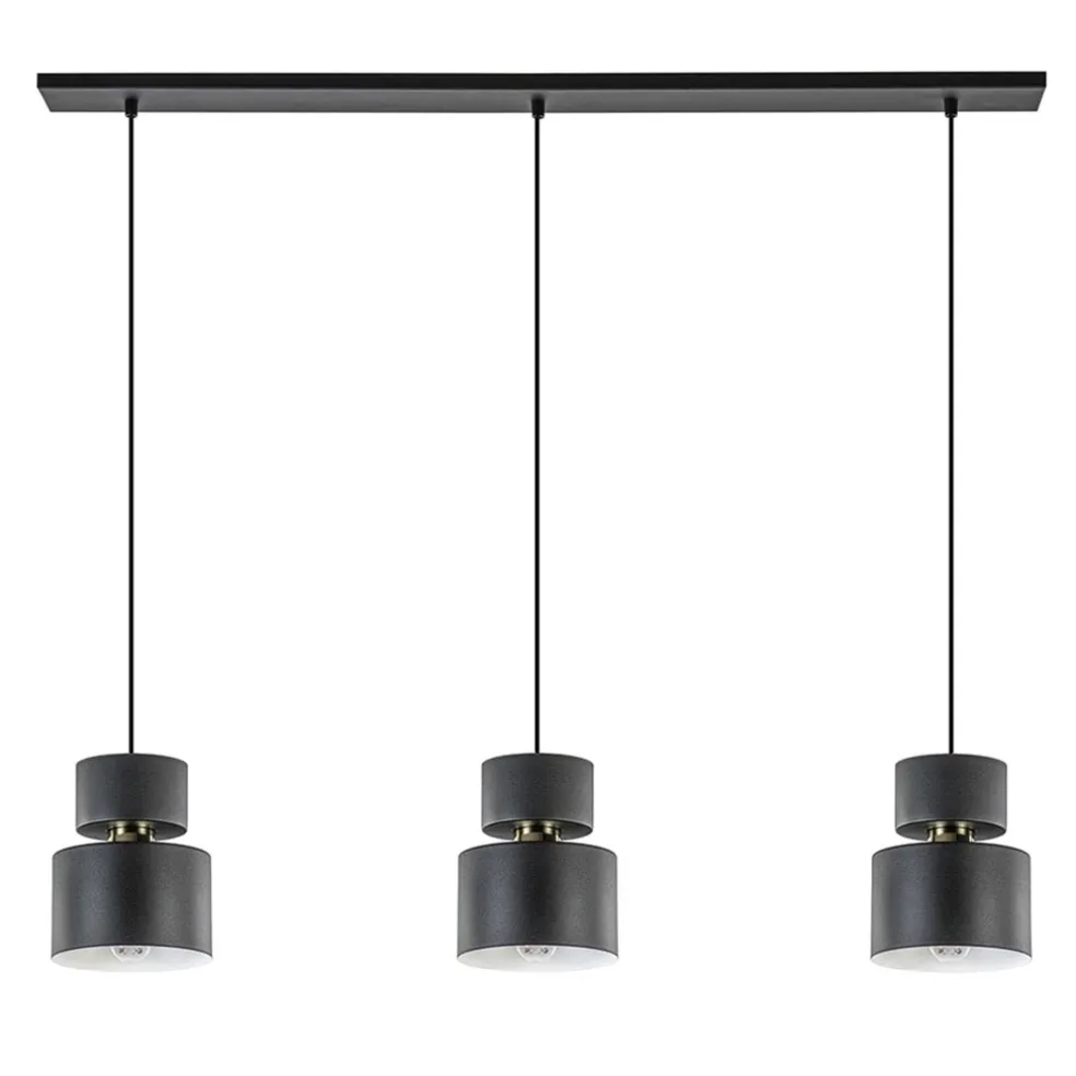 lichts_eettafelhanglamp_z_0-3.webp Hot Straluma 3-Lichts eettafelhanglamp zwart met goud accent