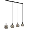 lichts_eettafelhanglamp_z_1-4.webp Shop Straluma 4-lichts eettafelhanglamp zwart met smoke glazen bollen