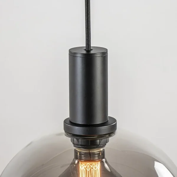 lichts_eettafelhanglamp_z_2-4.webp Shop Straluma 4-lichts eettafelhanglamp zwart met smoke glazen bollen