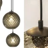 lichts_eettafelhanglamp_z_2-6.webp New Straluma 8-Lichts eettafelhanglamp zwart met smoke glazen kappen reliëf