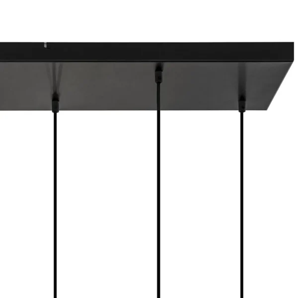 lichts_eettafelhanglamp_z_3-6.webp New Straluma 8-Lichts eettafelhanglamp zwart met smoke glazen kappen reliëf