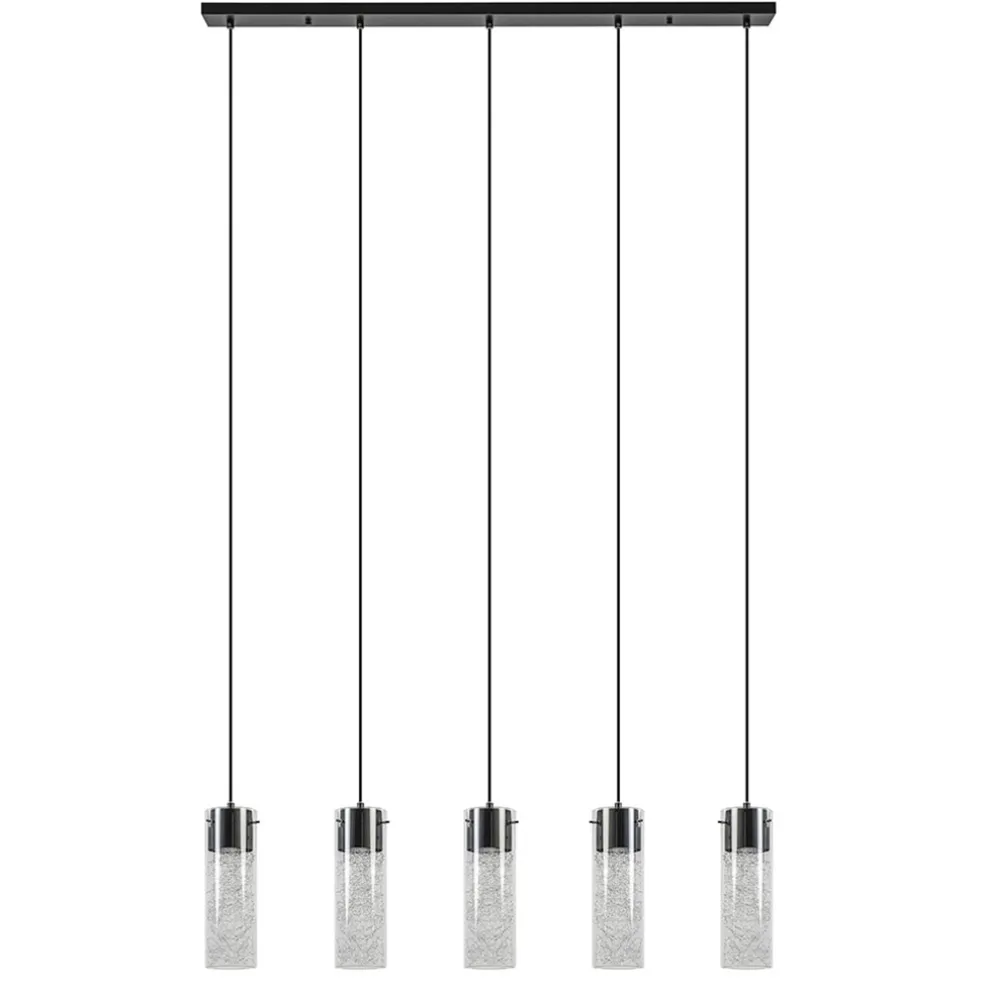 lichts_hanglamp_cilinder__0.webp Flash Sale Straluma 5-Lichts hanglamp cilinder helder glas met zwart