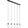 Flash Sale Straluma 5-Lichts hanglamp cilinder helder glas met zwart