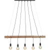 lichts_hanglamp_houten_ba_0.webp Best Straluma 5-Lichts hanglamp houten balk met zwarte pendels