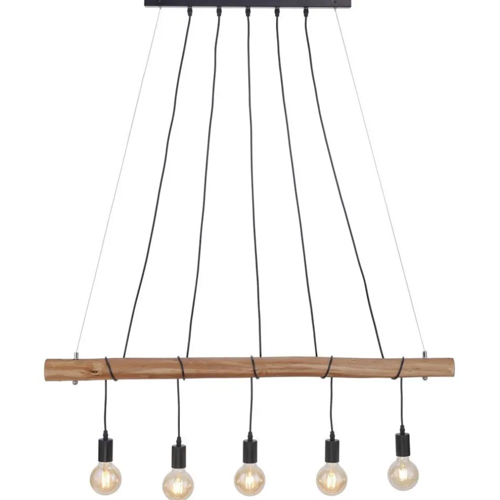 lichts_hanglamp_houten_ba_0.webp Best Straluma 5-Lichts hanglamp houten balk met zwarte pendels