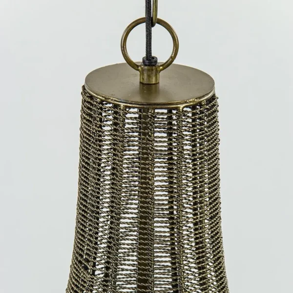 Fashion Straluma 2-Lichts hanglamp Khedira mat zwart/brons
