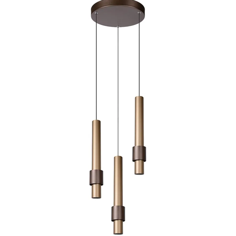 lichts_hanglamp_led_cilin_0.webp New Straluma 3-Lichts hanglamp LED cilinders bruin rond
