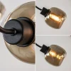 lichts_hanglamp_mat_zwart_3.webp Sale Straluma 6-Lichts hanglamp mat zwart met smoke glazen kappen