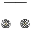 lichts_hanglamp_scandinav_0.webp Fashion Straluma 2-Lichts hanglamp Scandinavisch/landelijk mat zwart