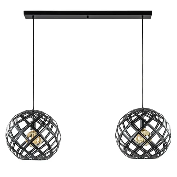 lichts_hanglamp_scandinav_0.webp Fashion Straluma 2-Lichts hanglamp Scandinavisch/landelijk mat zwart