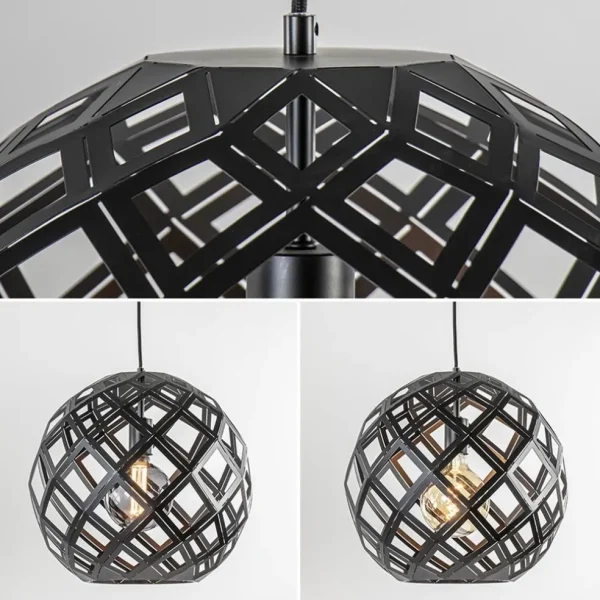 lichts_hanglamp_scandinav_3.webp Fashion Straluma 2-Lichts hanglamp Scandinavisch/landelijk mat zwart