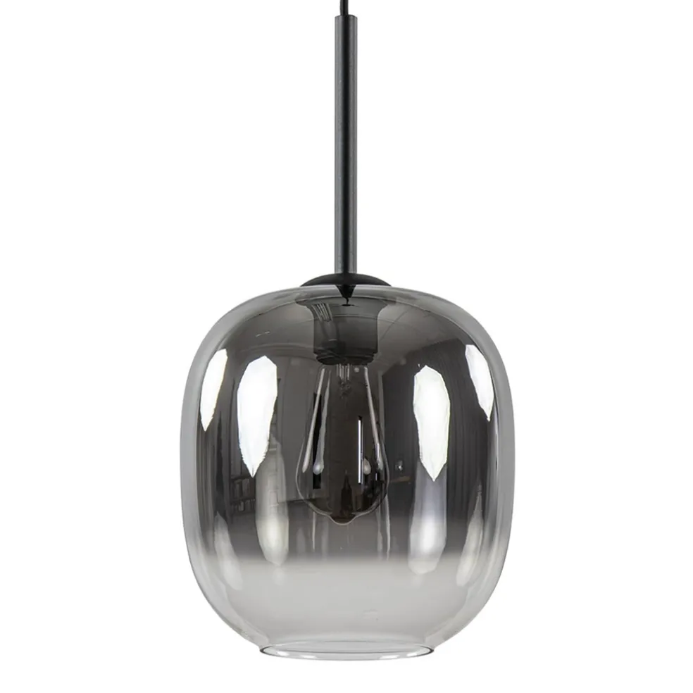 lichts_hanglamp_zwart_met_0-1.webp Discount Straluma 1-Lichts hanglamp zwart met smoke/helder glas