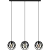 Flash Sale Straluma 3-Lichts hanglamp zwart met ronde kappen