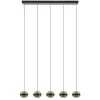 lichts_led_eettafelhangla_0-1.webp Cheap Straluma 5-Lichts LED eettafelhanglamp zwart met champagne glas