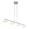 lichts_led_hanglamp_staal_1.webp Fashion Straluma 4-Lichts LED hanglamp staal met witte schotels dimbaar