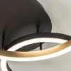 Best Sale Straluma 3-Lichts LED plafondlamp zwart/goud 3-standen dimbaar