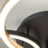 Best Sale Straluma 3-Lichts LED plafondlamp zwart/goud 3-standen dimbaar