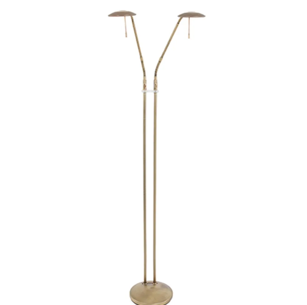 lichts_leeslamp_brons_led_0.webp Store Straluma 2-Lichts leeslamp brons LED dimbaar