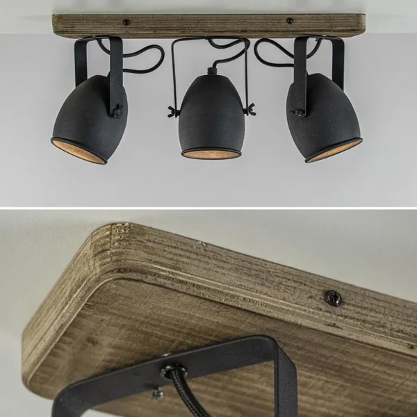 lichts_opbouwspot_mat_zwa_2.webp Best Sale Straluma 3-Lichts opbouwspot mat zwart met hout