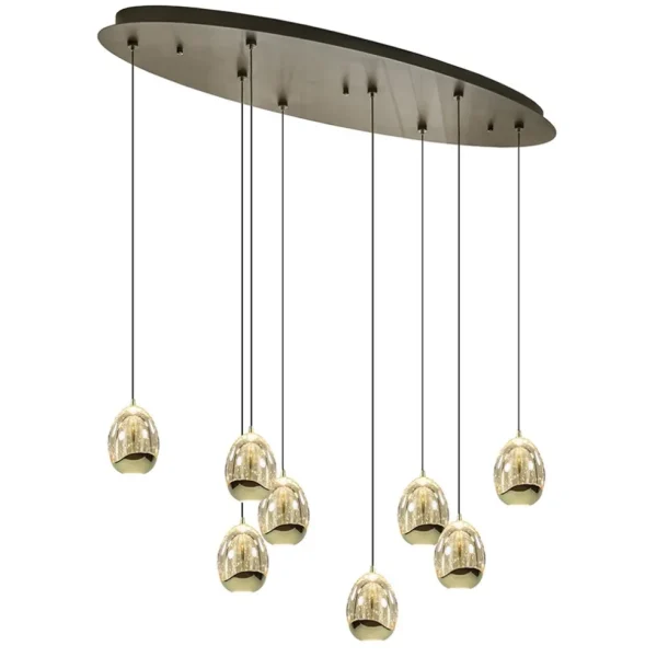 lichts_ovale_hanglamp_egg_1.webp Discount Straluma 8-Lichts ovale hanglamp eggs zwart/goud