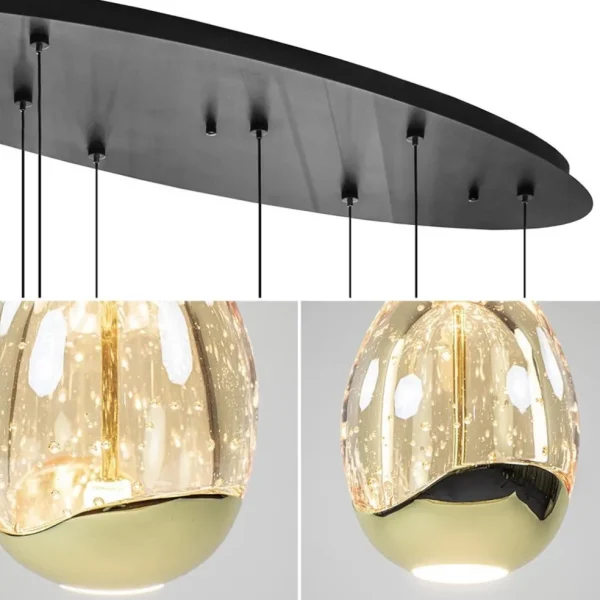 lichts_ovale_hanglamp_egg_3.webp Discount Straluma 8-Lichts ovale hanglamp eggs zwart/goud