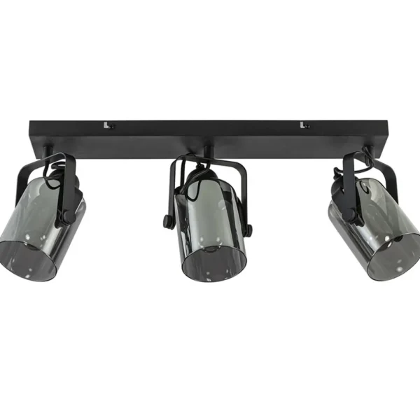 lichts_plafondlamp_mat_zw_0-1.webp Flash Sale Straluma 3-Lichts plafondlamp mat zwart met smoke glazen kappen