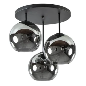 lichts_plafondlamp_mat_zw_0-2.webp Flash Sale Straluma 3-Lichts plafondlamp mat zwart met titanium glas