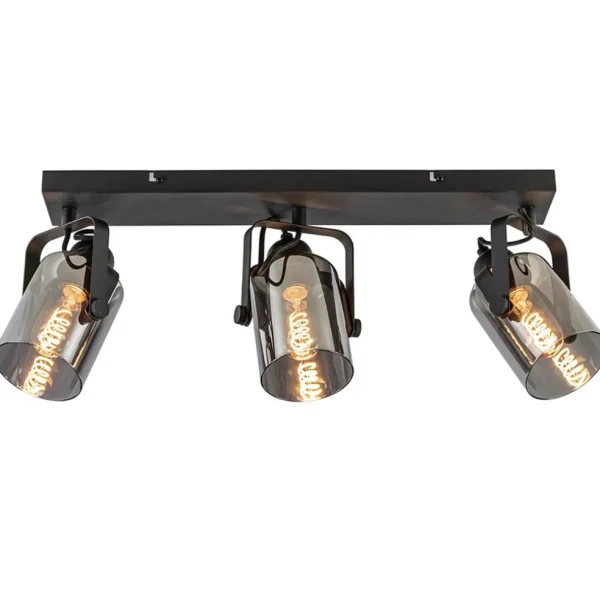 lichts_plafondlamp_mat_zw_1-1.webp Flash Sale Straluma 3-Lichts plafondlamp mat zwart met smoke glazen kappen
