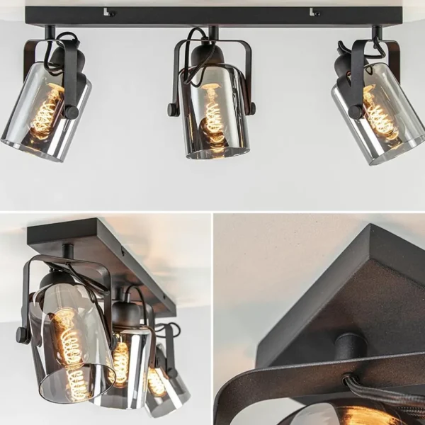 lichts_plafondlamp_mat_zw_2-1.webp Flash Sale Straluma 3-Lichts plafondlamp mat zwart met smoke glazen kappen