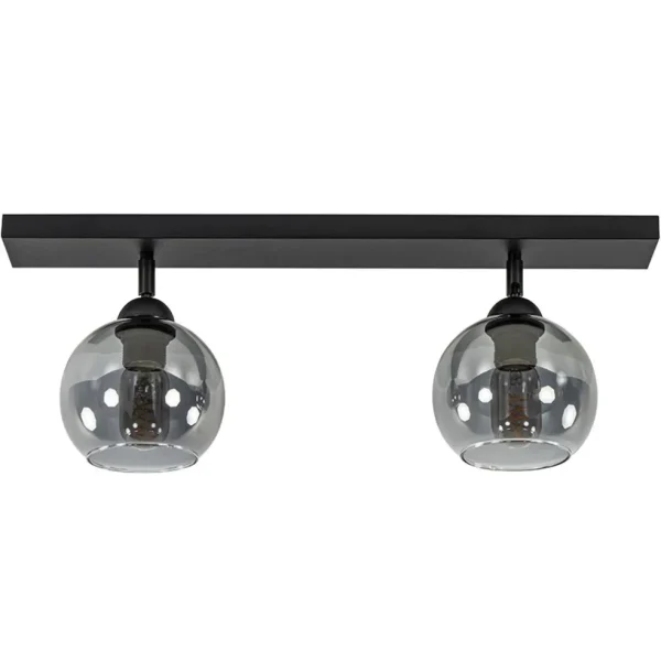 lichts_plafondlamp_smoke__0.webp Online Straluma 2-Lichts plafondlamp smoke glas met zwart