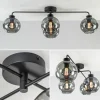 lichts_plafondlamp_zwart__2.webp Discount Straluma 4-Lichts plafondlamp zwart met smoke glazen bollen