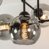 lichts_plafondlamp_zwart__2-3.webp Cheap Straluma 6-Lichts plafondlamp zwart met smoke glazen bollen