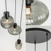 lichts_ronde_eettafelhang_2.webp Outlet Straluma 3-Lichts ronde eettafelhanglamp zwart met smoke glas
