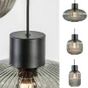 lichts_ronde_eettafelhang_3.webp Outlet Straluma 3-Lichts ronde eettafelhanglamp zwart met smoke glas