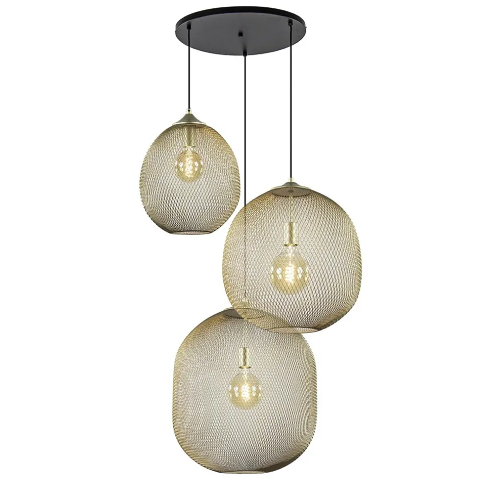 lichts_ronde_hanglamp_gou_0.webp Shop Straluma 3-Lichts ronde hanglamp goud/mat zwart