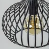 Hot Straluma 3-Lichts ronde hanglamp met zwarte draadkappen